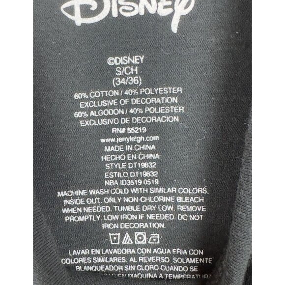 Disney Grumpy Dwarf T-Shirt Youth S Pocket Black Snow White And Seven Dwarfs. - Picture 4 of 6